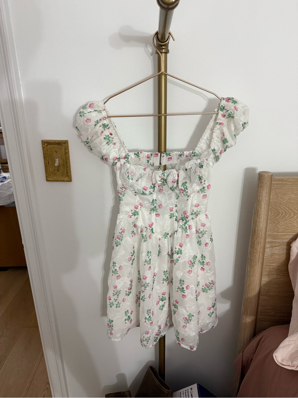 for love and lemons floral mini dress